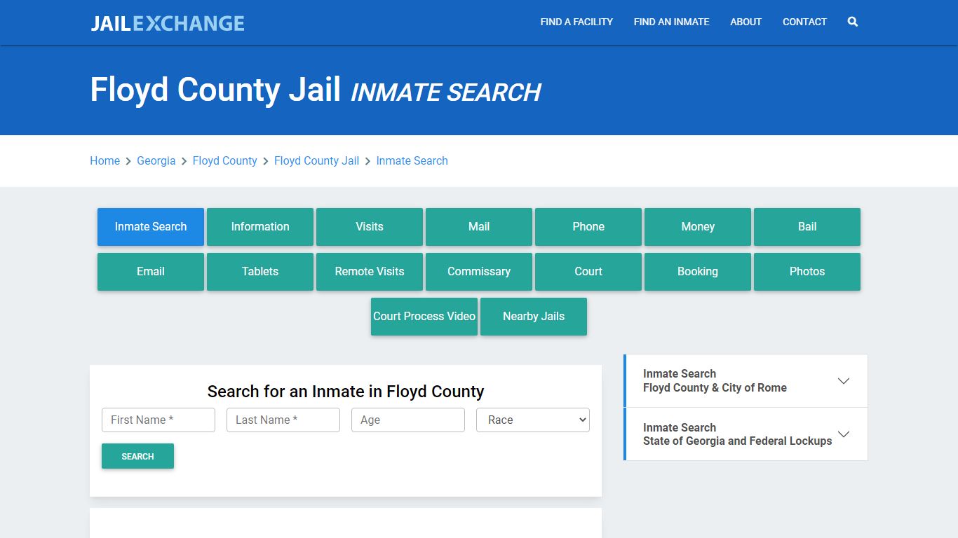 Floyd County Jail, GA Inmate Search: Roster & Mugshots