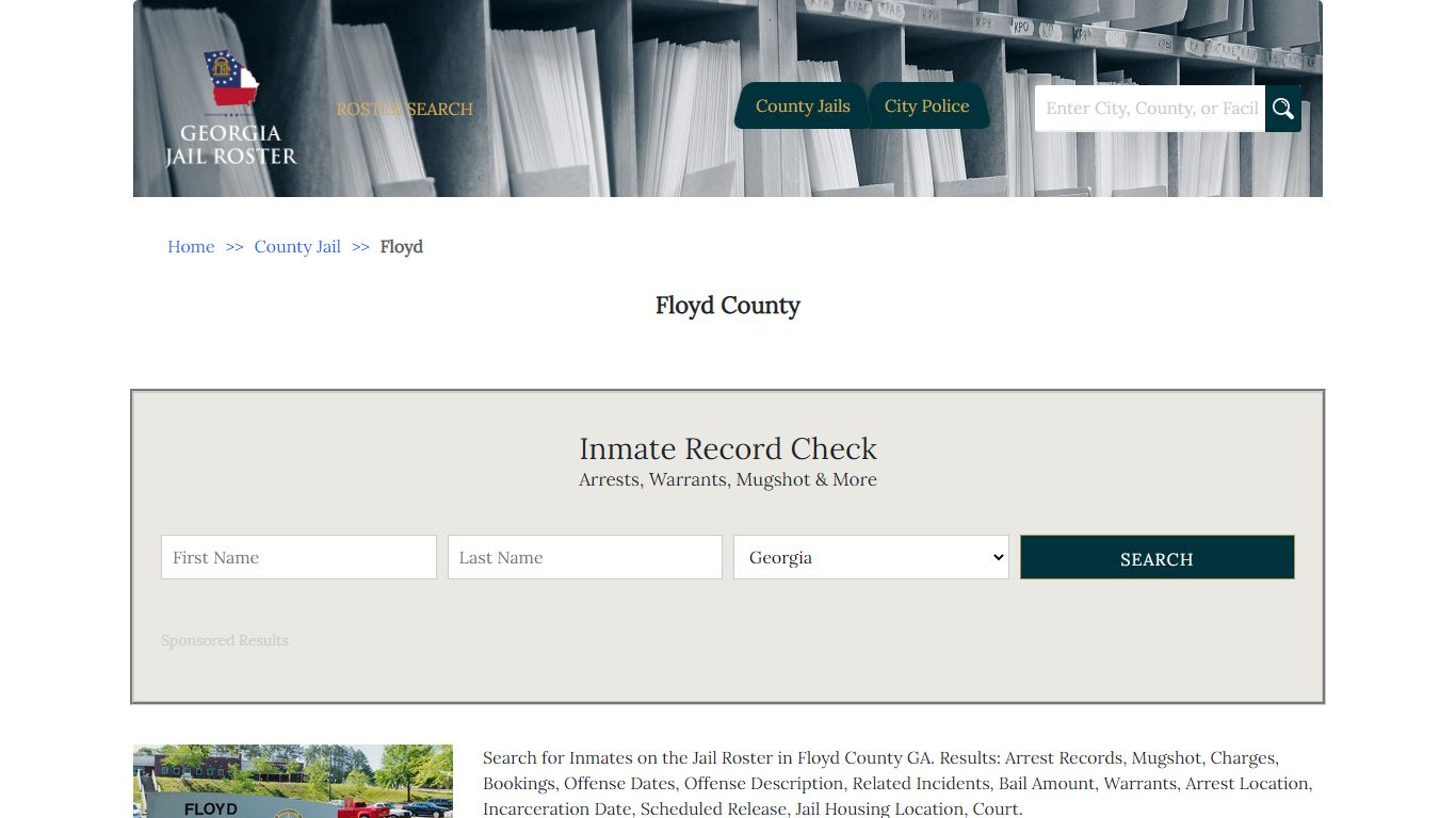 Floyd County - Georgia Jail Inmate Search